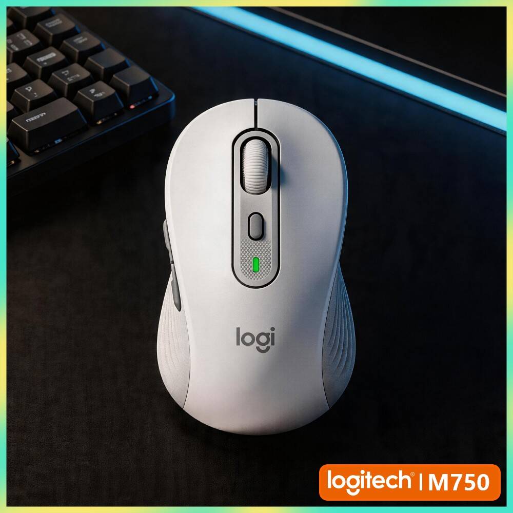 Home Automation Industry - Souris ergonomique Logitech M750 - Clics